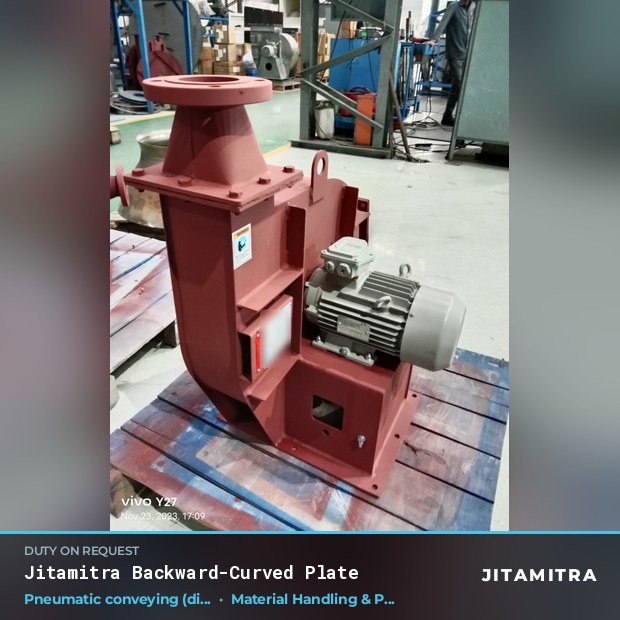 Jitamitra Material Handling & Pneumatic Conveying fan — real dispatched build