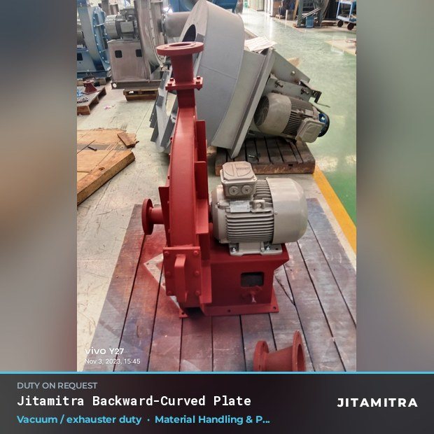 Jitamitra Material Handling & Pneumatic Conveying fan — real dispatched build