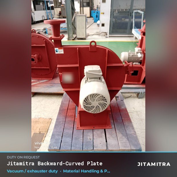Jitamitra Material Handling & Pneumatic Conveying fan — real dispatched build