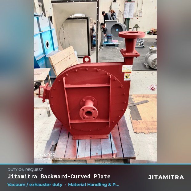 Jitamitra Material Handling & Pneumatic Conveying fan — real dispatched build