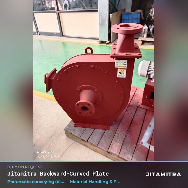 Jitamitra Material Handling & Pneumatic Conveying fan — real dispatched build
