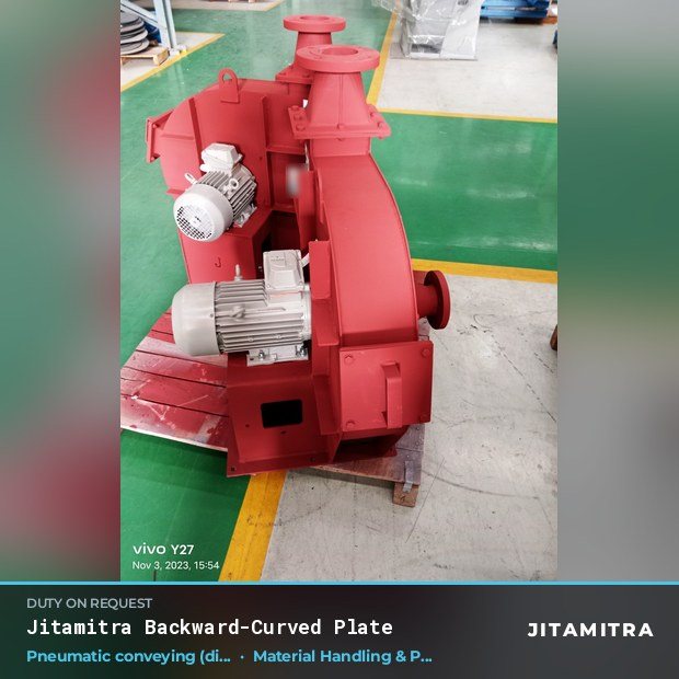 Jitamitra Material Handling & Pneumatic Conveying fan — real dispatched build