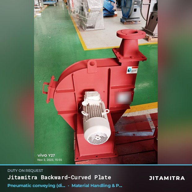 Jitamitra Material Handling & Pneumatic Conveying fan — real dispatched build