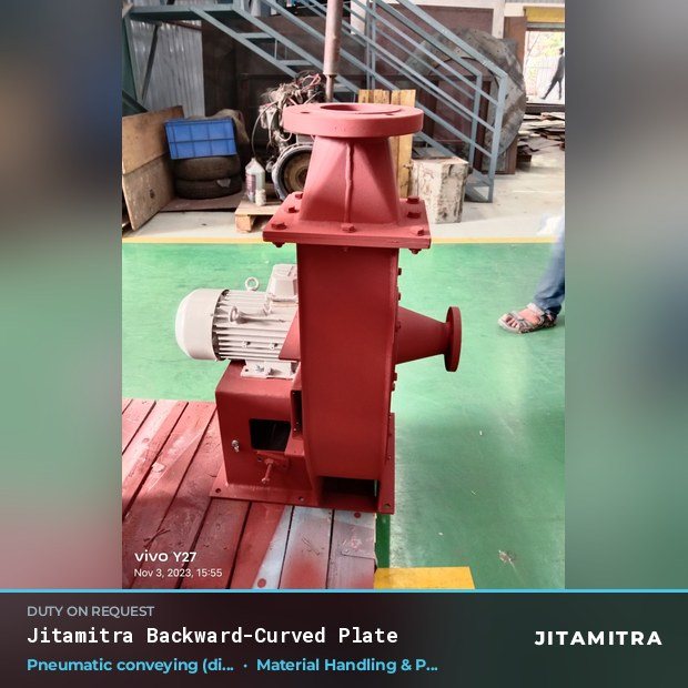 Jitamitra Material Handling & Pneumatic Conveying fan — real dispatched build