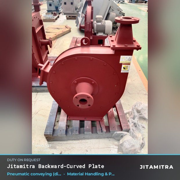 Jitamitra Material Handling & Pneumatic Conveying fan — real dispatched build
