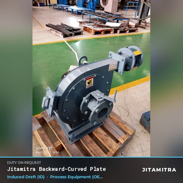 Jitamitra Process Equipment (OEM) fan — real dispatched build