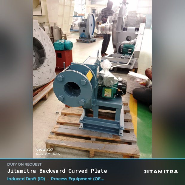 Jitamitra Process Equipment (OEM) fan — real dispatched build
