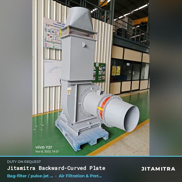 Jitamitra Air Filtration & Pretreatment fan — real dispatched build