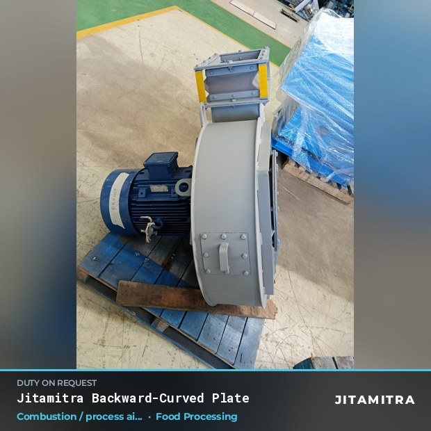 Jitamitra Food Processing fan — real dispatched build