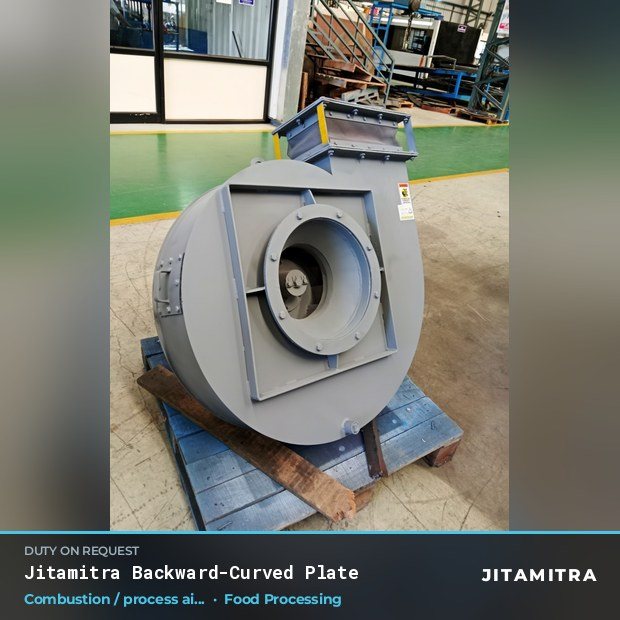 Jitamitra Food Processing fan — real dispatched build