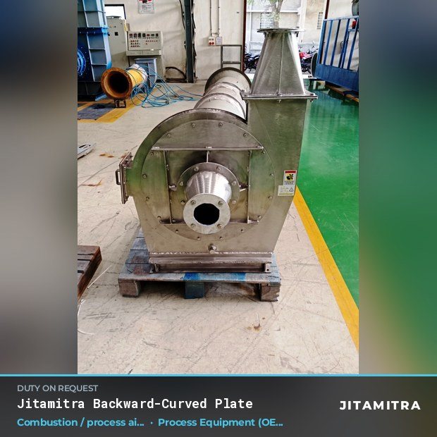 Jitamitra Process Equipment (OEM) fan — real dispatched build