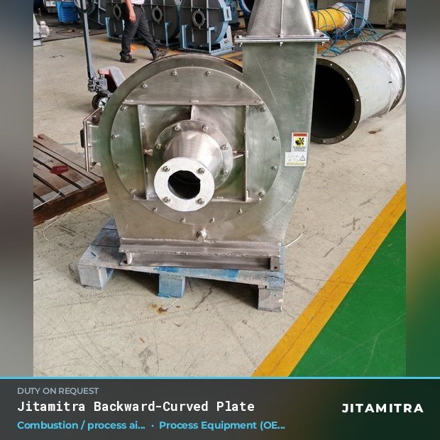 Jitamitra Process Equipment (OEM) fan — real dispatched build