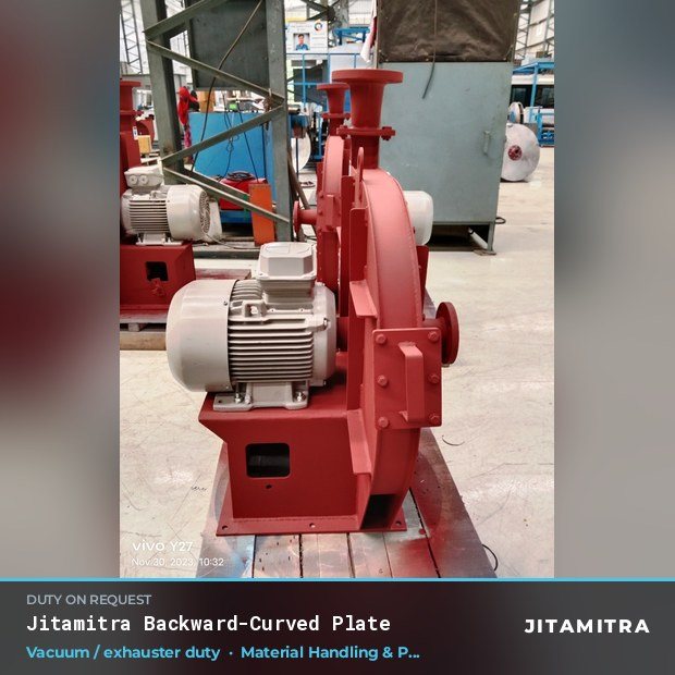 Jitamitra Material Handling & Pneumatic Conveying fan — real dispatched build
