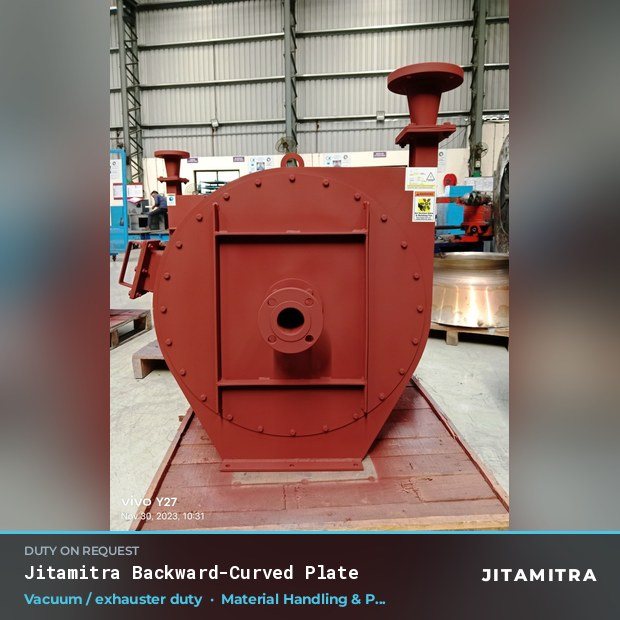 Jitamitra Material Handling & Pneumatic Conveying fan — real dispatched build