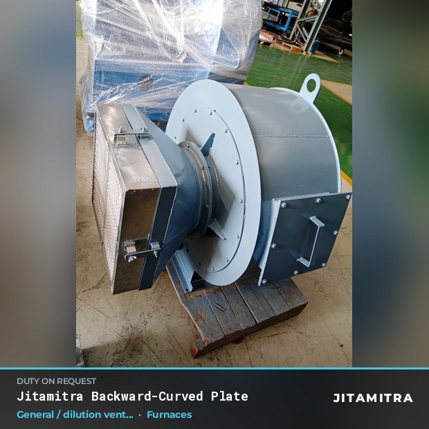 Jitamitra Furnaces fan — real dispatched build