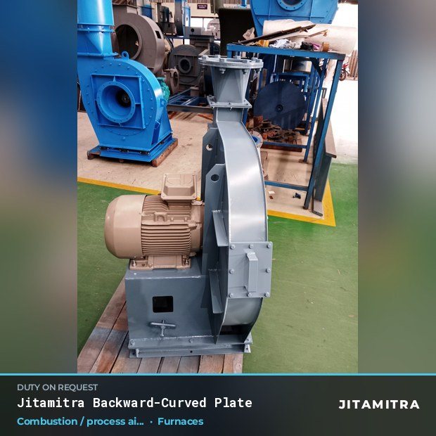 Jitamitra Furnaces fan — real dispatched build