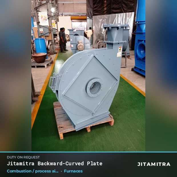 Jitamitra Furnaces fan — real dispatched build