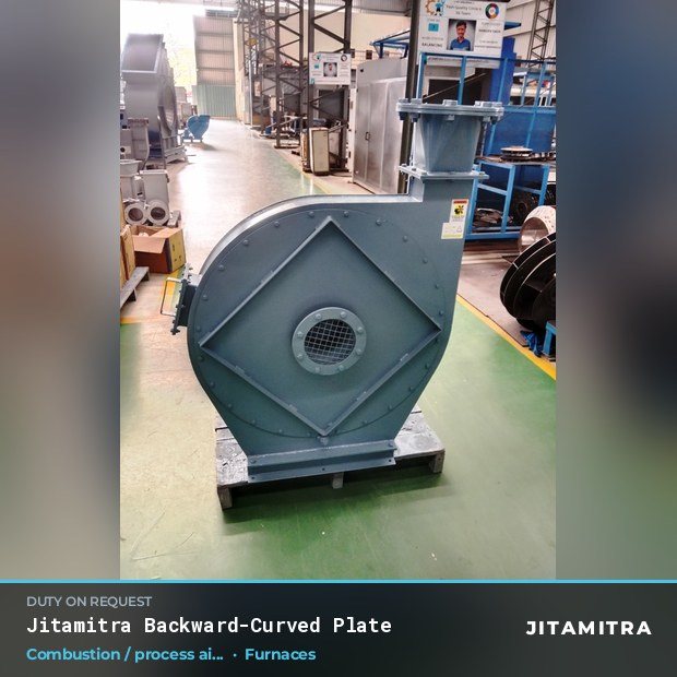 Jitamitra Furnaces fan — real dispatched build