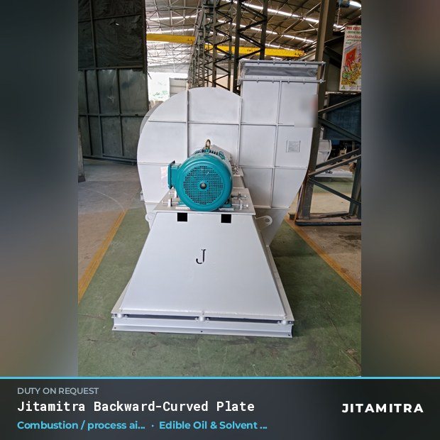 Jitamitra Edible Oil & Solvent Extraction fan — real dispatched build