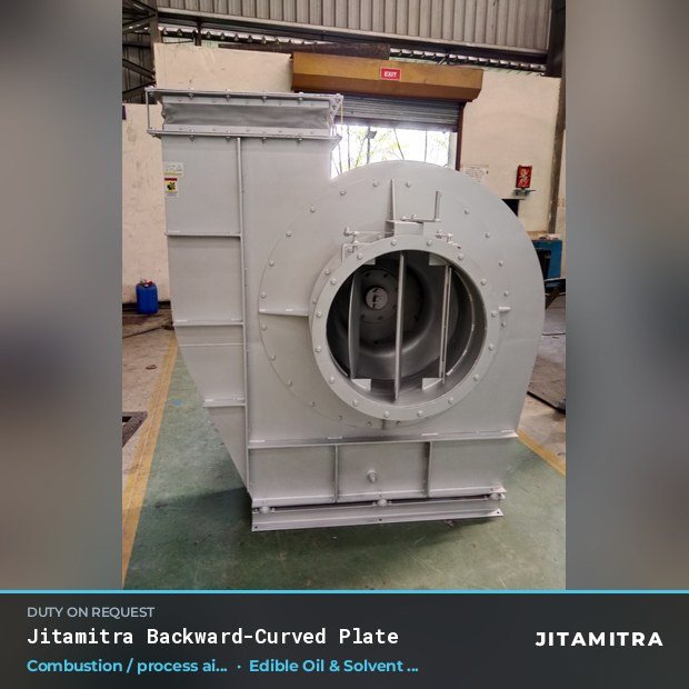 Jitamitra Edible Oil & Solvent Extraction fan — real dispatched build