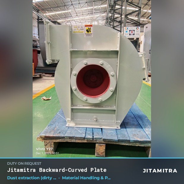 Jitamitra Material Handling & Pneumatic Conveying fan — real dispatched build