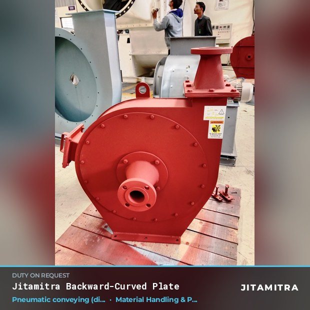 Jitamitra Material Handling & Pneumatic Conveying fan — real dispatched build