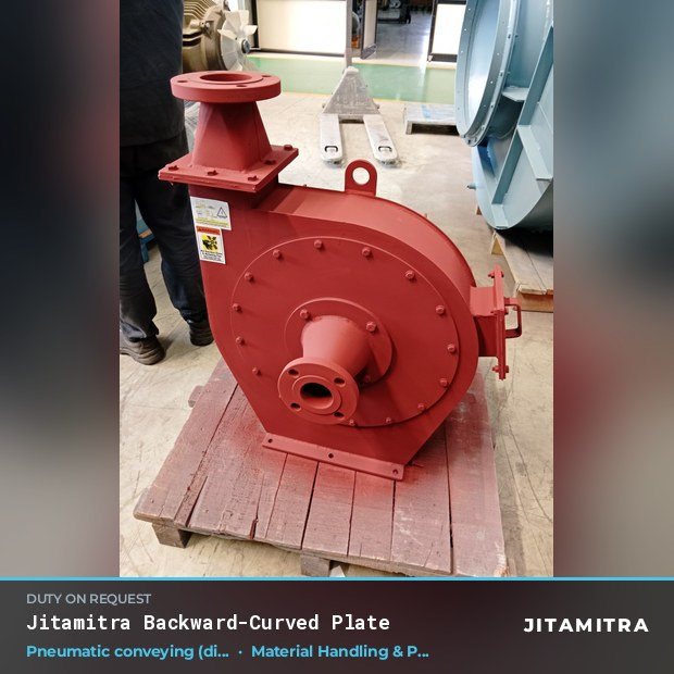 Jitamitra Material Handling & Pneumatic Conveying fan — real dispatched build