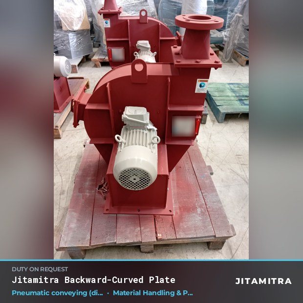 Jitamitra Material Handling & Pneumatic Conveying fan — real dispatched build
