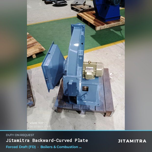 Jitamitra Boilers & Combustion (OEM) fan — real dispatched build