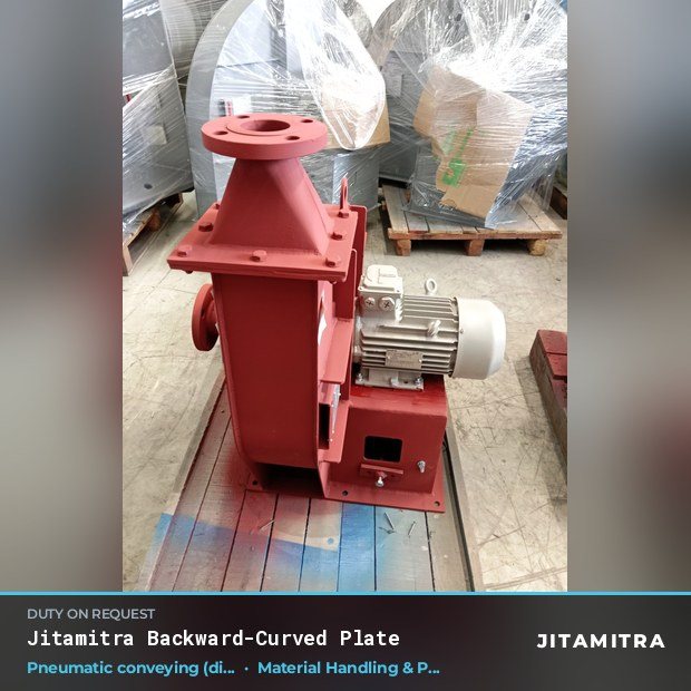 Jitamitra Material Handling & Pneumatic Conveying fan — real dispatched build