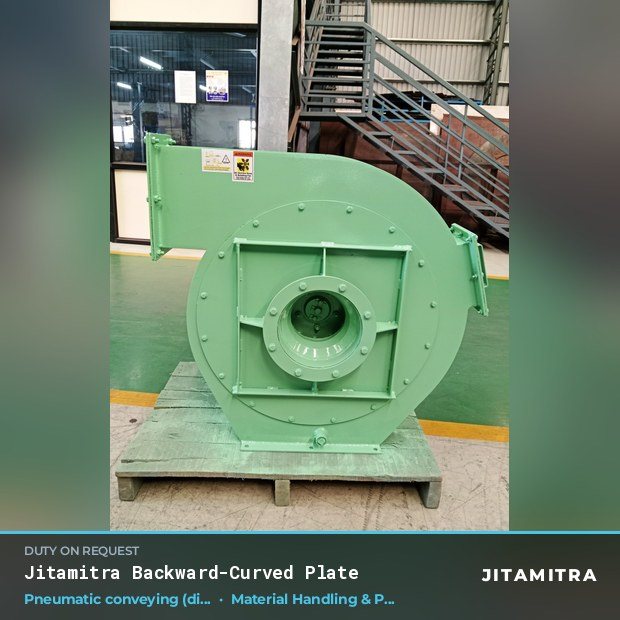 Jitamitra Material Handling & Pneumatic Conveying fan — real dispatched build
