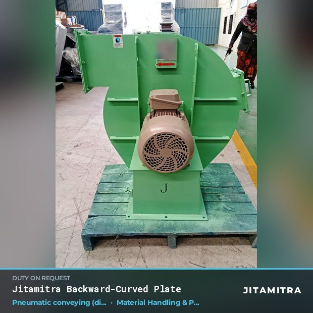Jitamitra Material Handling & Pneumatic Conveying fan — real dispatched build