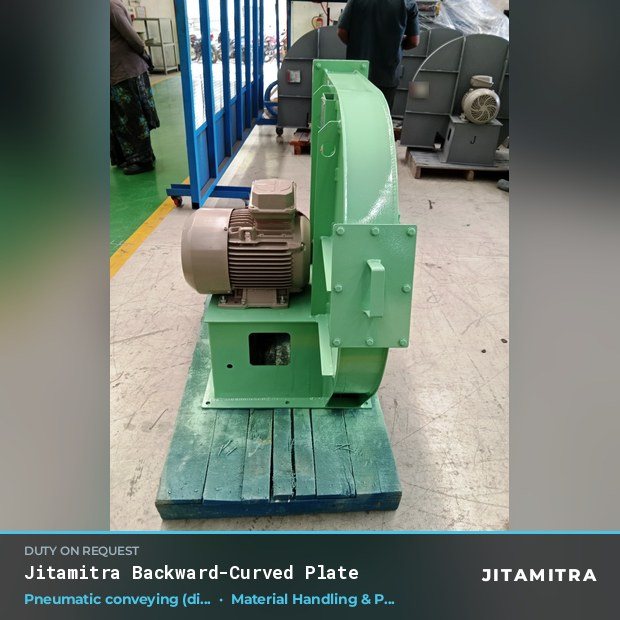Jitamitra Material Handling & Pneumatic Conveying fan — real dispatched build