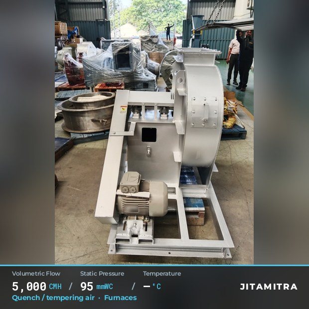 Jitamitra Quench / tempering a… fan — real dispatched build