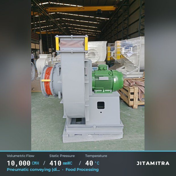 Jitamitra Backward-flat plate fan — real dispatched build