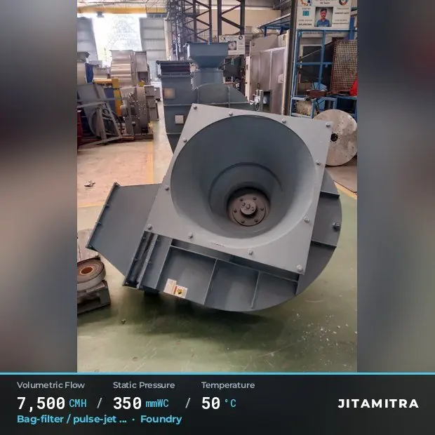 Fans we have built for foundries and casting