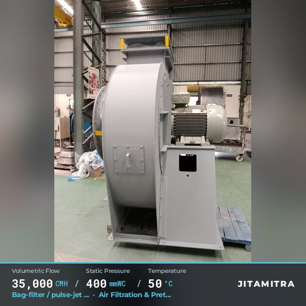 Jitamitra Air Filtration & Pretreatment fan — real dispatched build