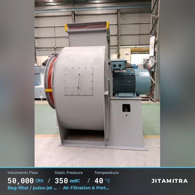 Jitamitra Air Filtration & Pretreatment fan — real dispatched build