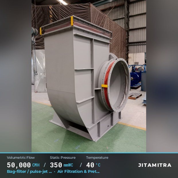 Jitamitra Air Filtration & Pretreatment fan — real dispatched build
