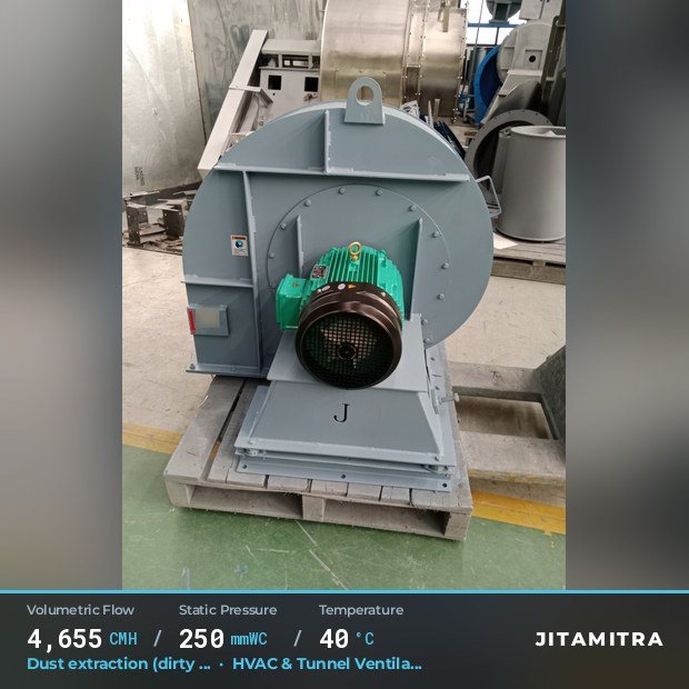 Jitamitra HVAC & Tunnel Ventilation fan — real dispatched build