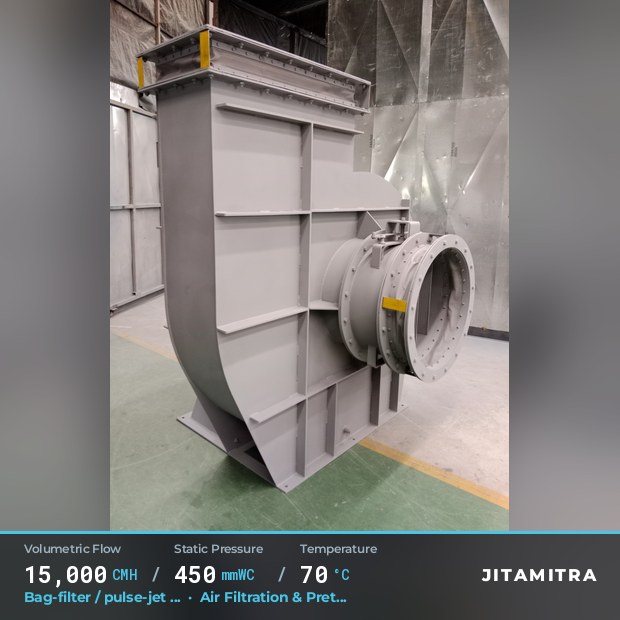 Jitamitra Air Filtration & Pretreatment fan — real dispatched build