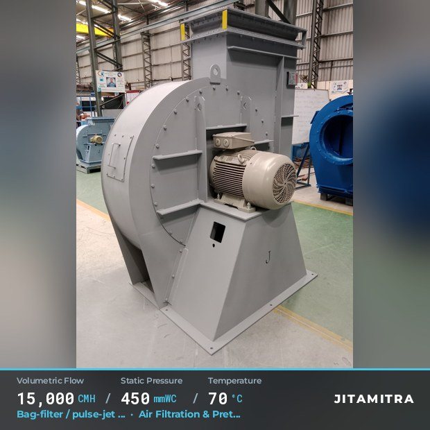 Jitamitra Air Filtration & Pretreatment fan — real dispatched build