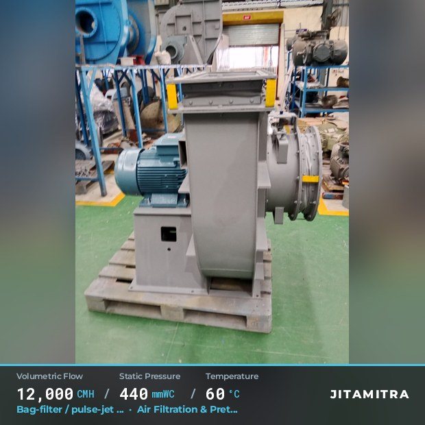 Jitamitra Air Filtration & Pretreatment fan — real dispatched build