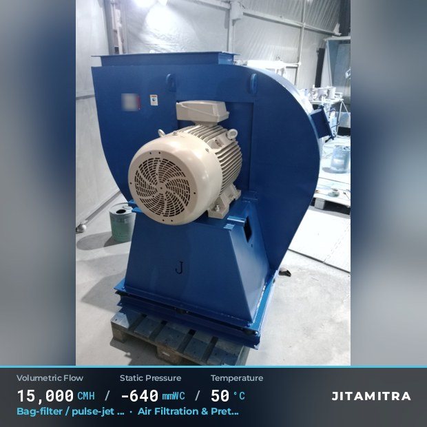 Jitamitra Air Filtration & Pretreatment fan — real dispatched build