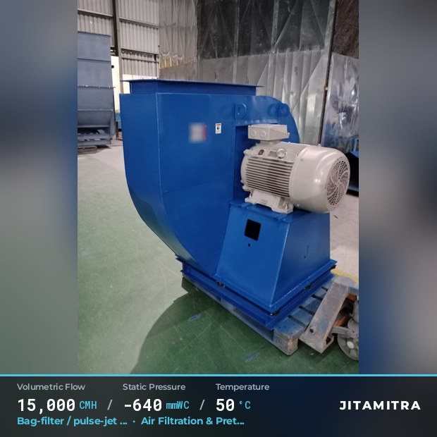 Jitamitra Air Filtration & Pretreatment fan — real dispatched build