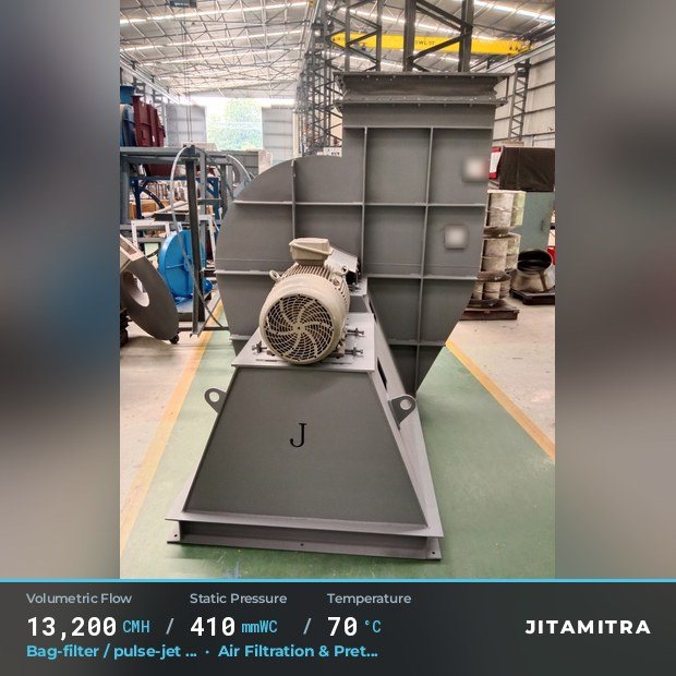 Jitamitra Air Filtration & Pretreatment fan — real dispatched build