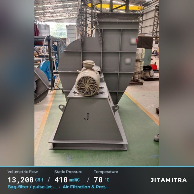 Jitamitra Air Filtration & Pretreatment fan — real dispatched build