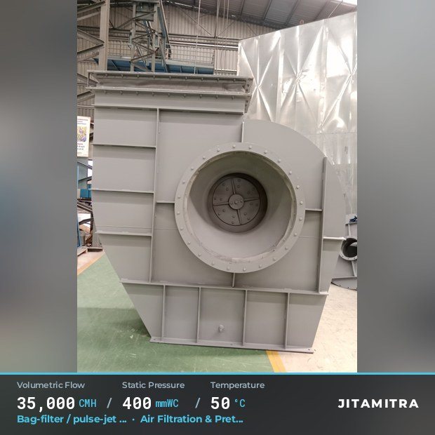 Jitamitra Air Filtration & Pretreatment fan — real dispatched build
