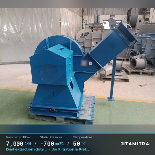 Jitamitra Air Filtration & Pretreatment fan — real dispatched build