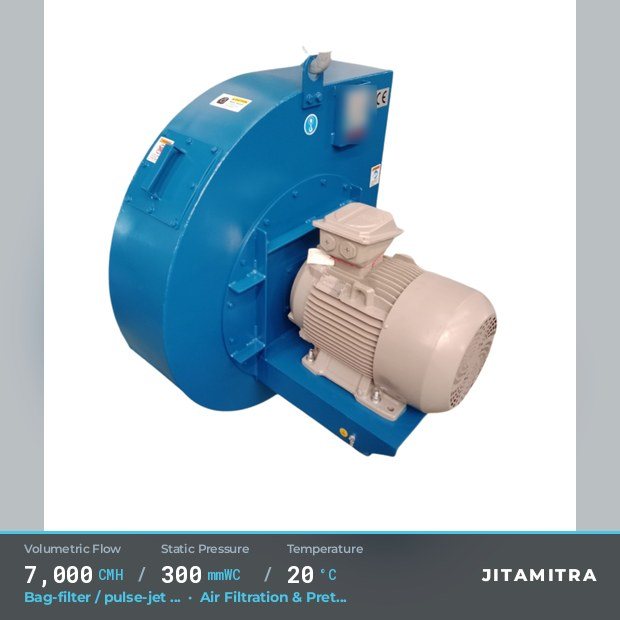 Jitamitra Air Filtration & Pretreatment fan — real dispatched build